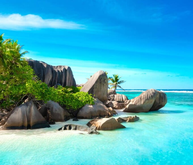 Eau turquoise des caraïbes