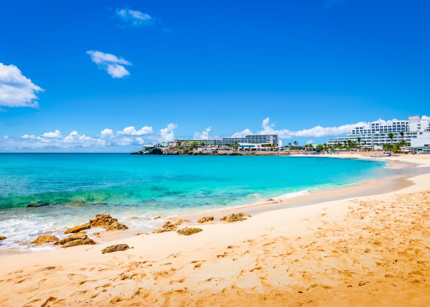 Vue plage Saint Martin