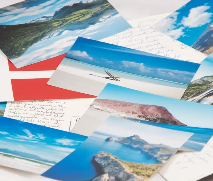 cartes postales a la mode