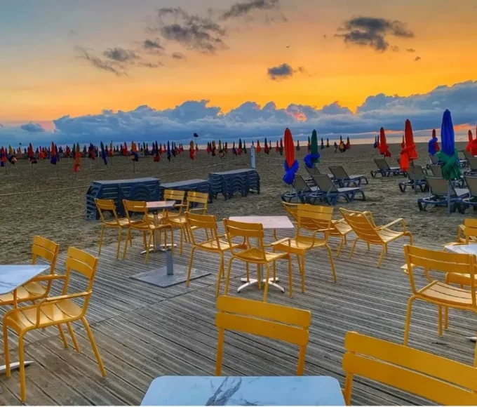 La plage de Deauville