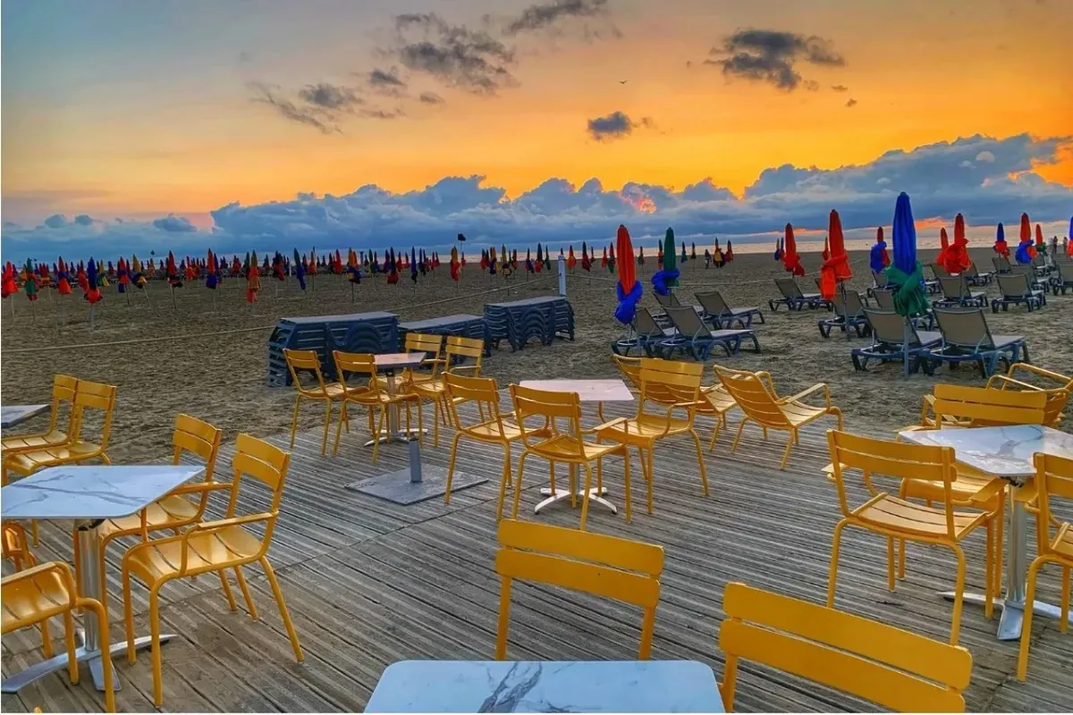 La plage de Deauville