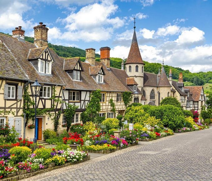 Ce village en Normandie, inspiré par Rome, est un incontournable parmi les plus beaux de France