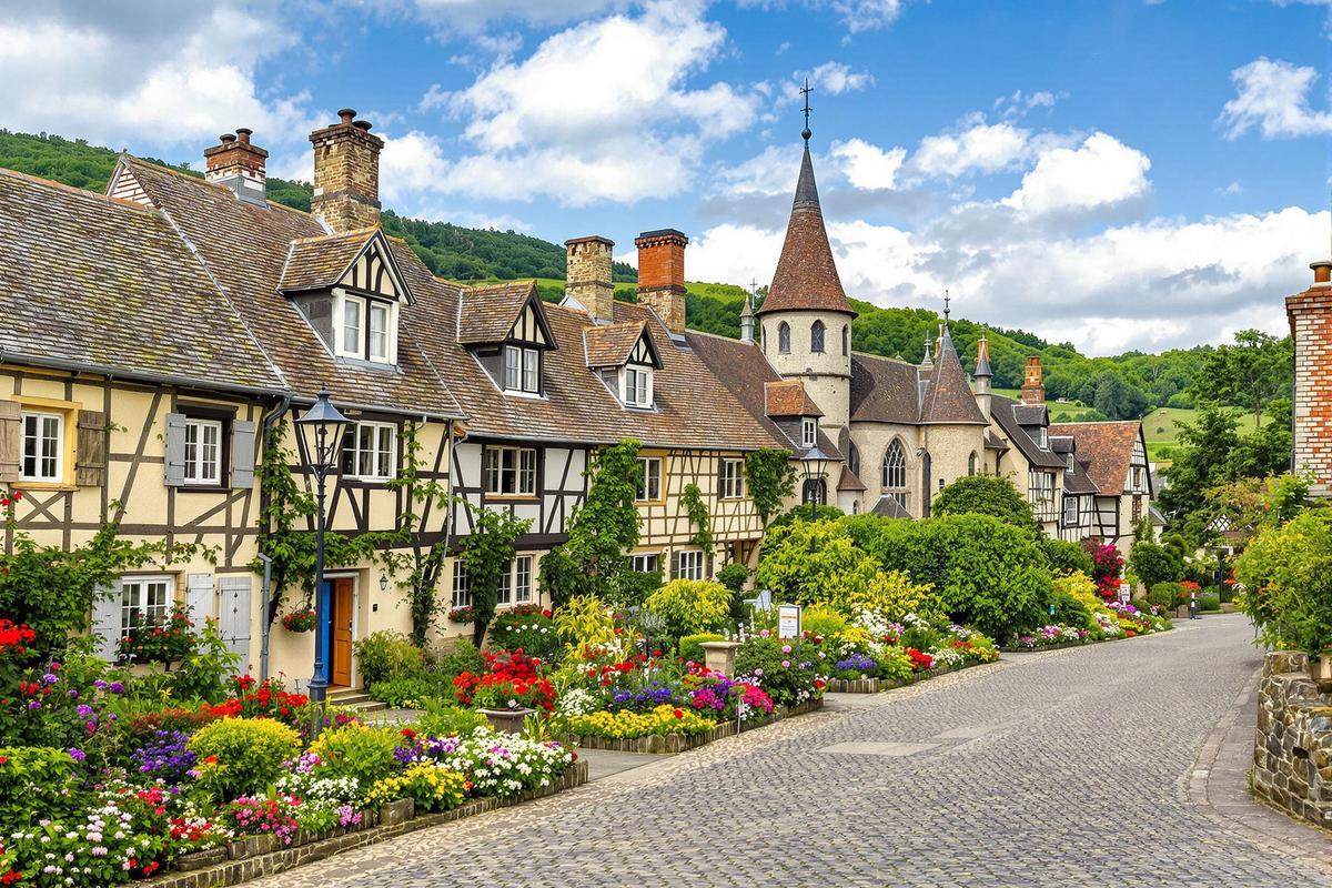 Ce village en Normandie, inspiré par Rome, est un incontournable parmi les plus beaux de France