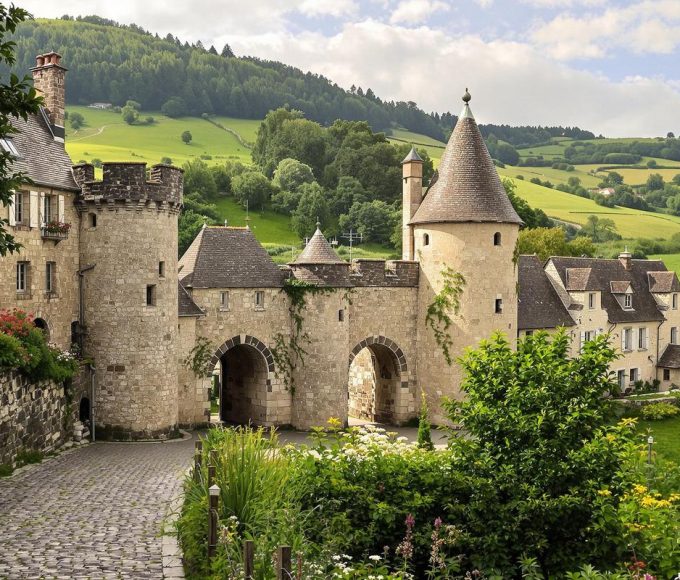 En pleine nature, cette cité médiévale est un joyau classé parmi les Plus Beaux Villages de France