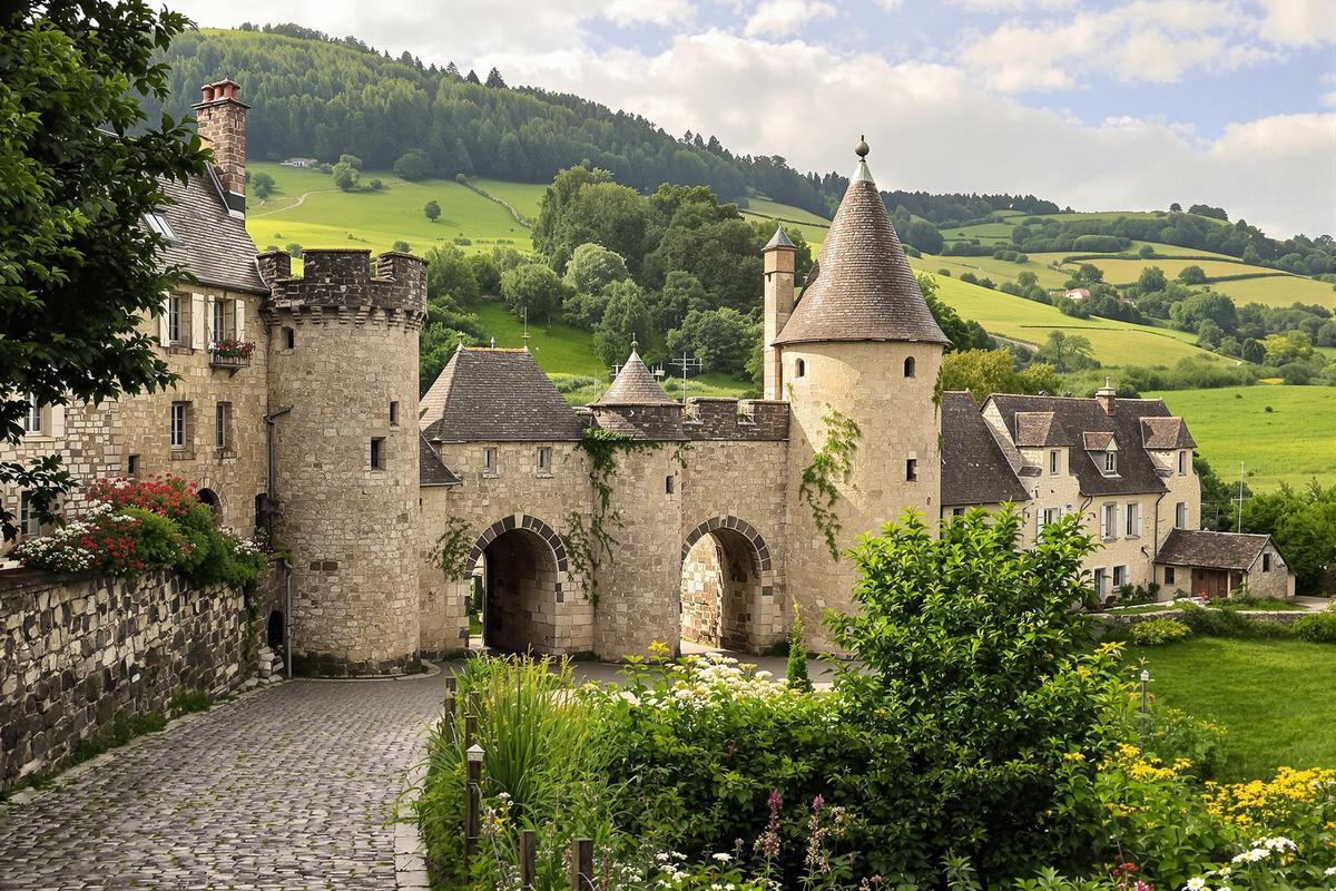 En pleine nature, cette cité médiévale est un joyau classé parmi les Plus Beaux Villages de France