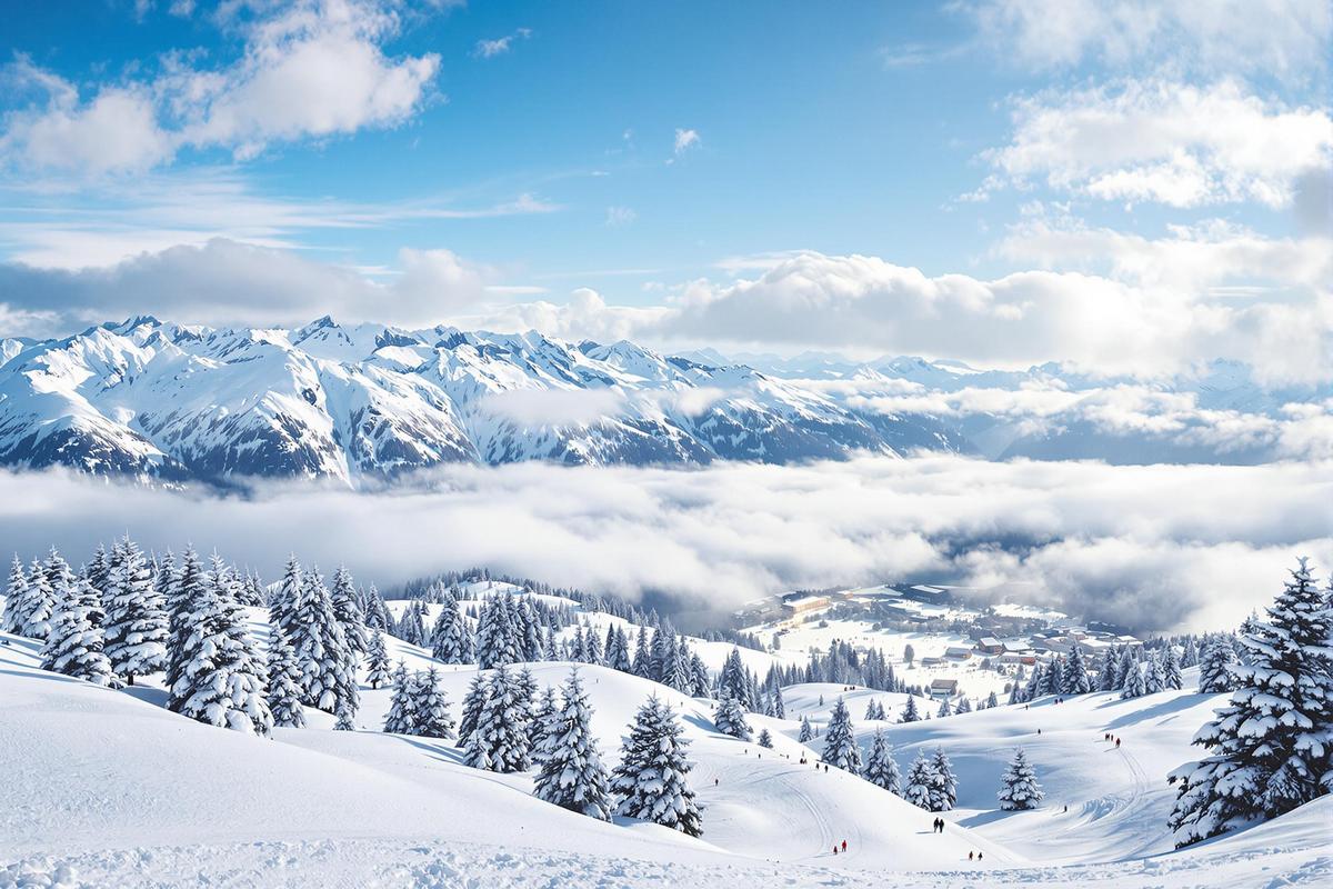 À proximité de Lyon, cette station de ski féérique vous fera glisser au-dessus des nuages ! : Thollon-les-Mémises