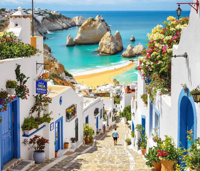 Ce village portugais aux maisons blanches cache l’une des plus belles plages d’Algarve