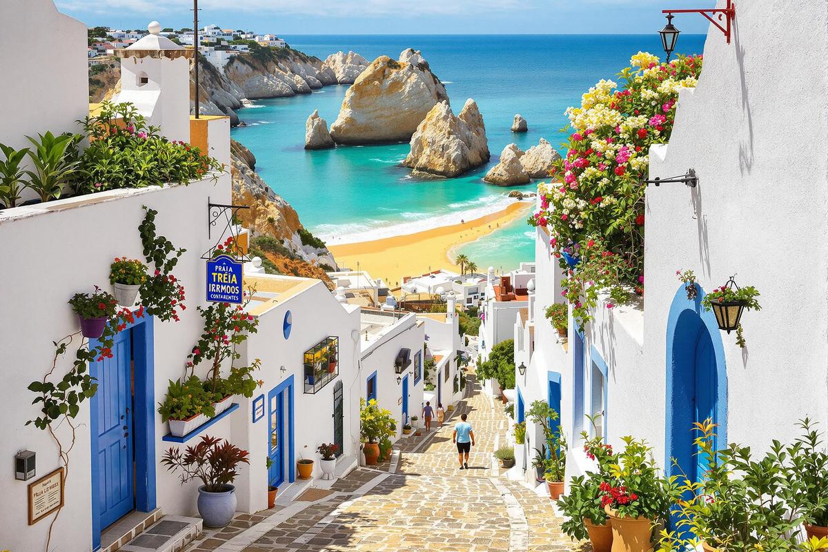 Ce village portugais aux maisons blanches cache l’une des plus belles plages d’Algarve