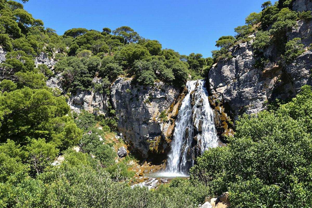 Cette chute d’eau corse de 40 mètres, nichée dans un amphithéâtre naturel, est un secret bien gardé