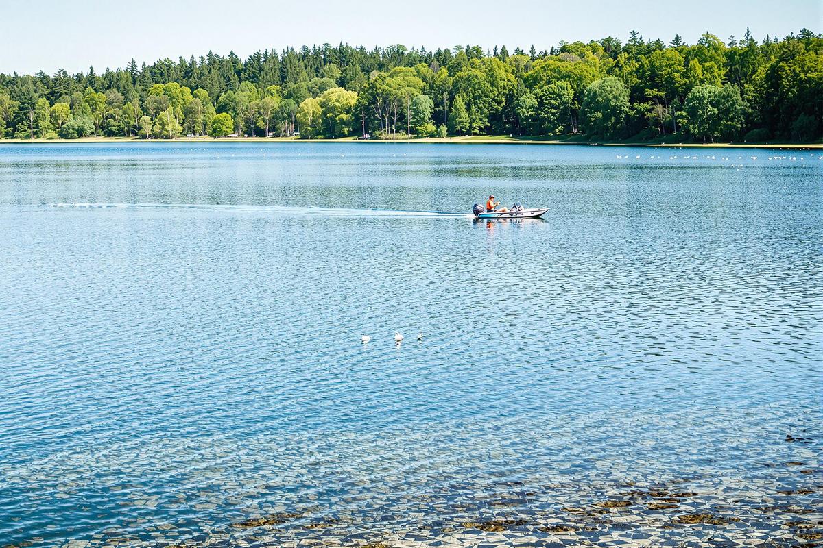 Dans ce lac français, des poissons géants de plus de 2 mètres nagent sous la surface