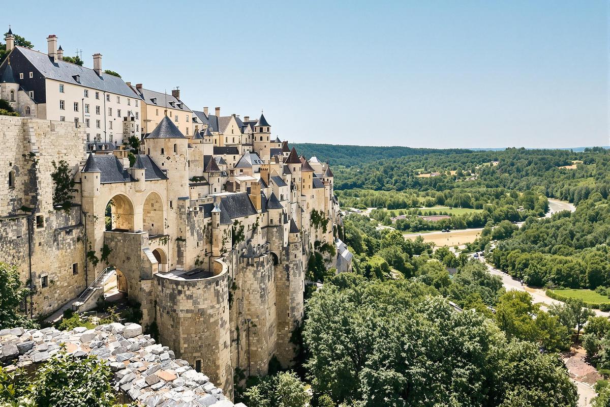 Le seul village de France où l’on peut admirer 20 km de rivière depuis des murailles du XIIIe siècle