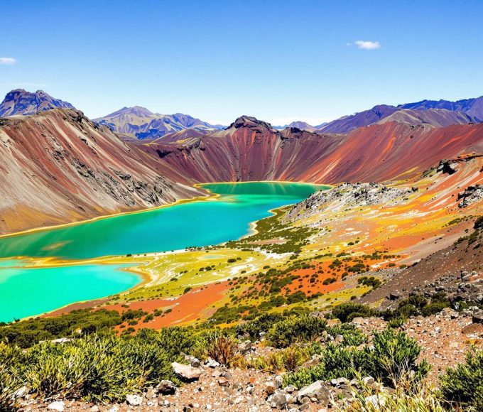 C’est l’une des plus belles randonnées d’une journée au monde : 20 km entre cratères, lacs turquoise et sommets sacrés….jpg