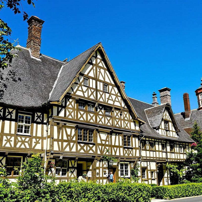 Ce village français préserve l'art du colombage, comme au