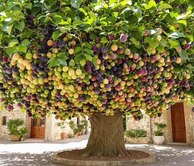 Cet arbre unique au monde est capable de produire 150 variétés différentes sur un même tronc.jpg