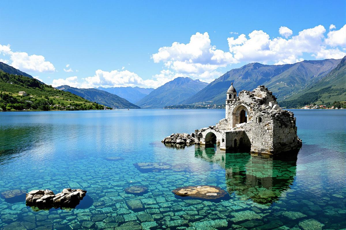 Ces villages engloutis dans un lac des Hautes‑Alpes sont prêts à être découverts.jpg