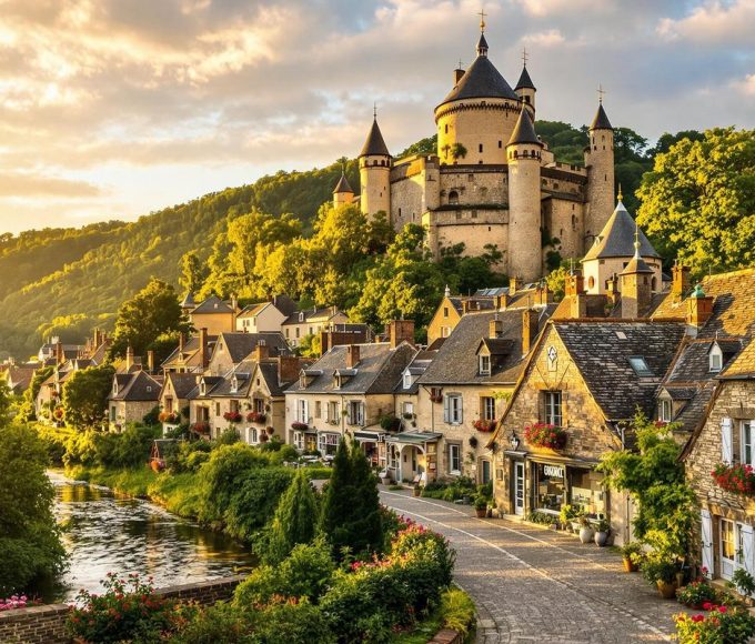 Ce plus beau village de France aveyronnais est dominé par son château, un lieu chargé d'histoire.jpg