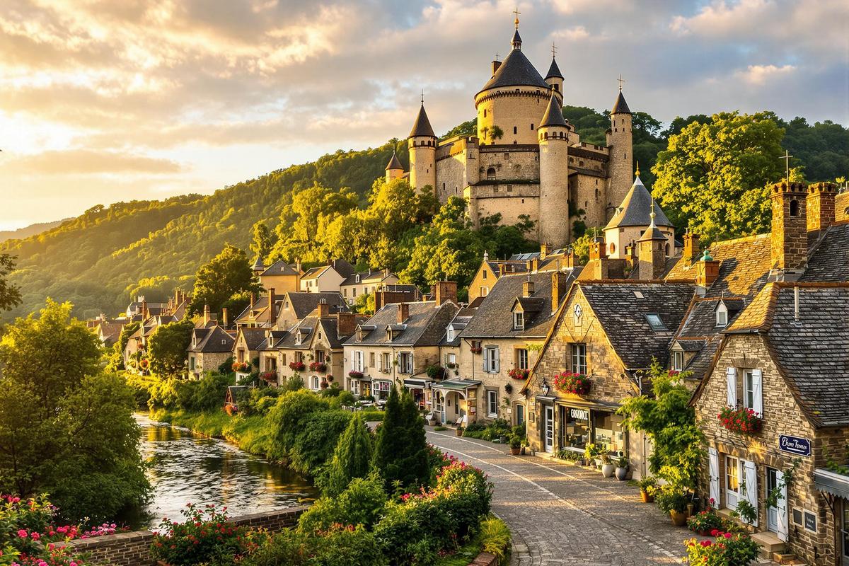 Ce plus beau village de France aveyronnais est dominé par son château, un lieu chargé d'histoire.jpg